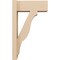 Ekena Millwork 5 1/2-in W x 12-in D x 20-in H Funston Block Rough Cedar Woodgrain TimberThane Outlooker, Primed Tan OUTUR055X12X20FST44RCPR - alternate 5